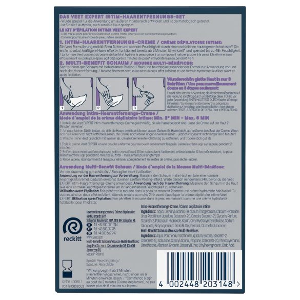 Veet - крем за интимна депилация и хидратираща пяна за жени (2*50 ml)