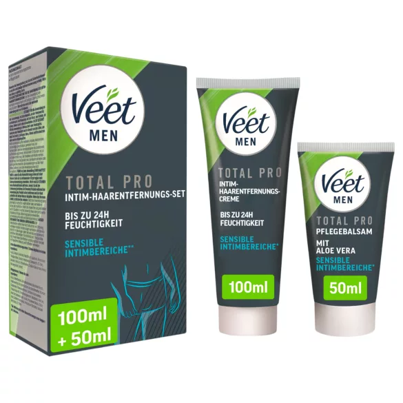 Veet - интимен крем за обезкосмяване и балсам за мъже (100 мл + 50 мл)
