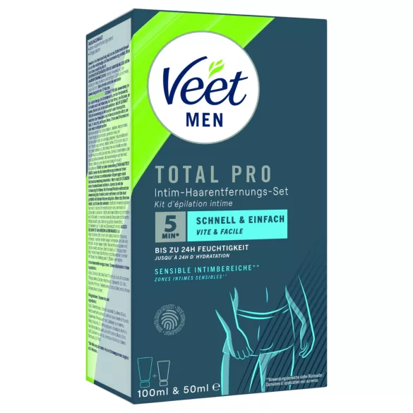 Veet - интимен крем за обезкосмяване и балсам за мъже (100 мл + 50 мл)
