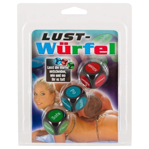 Еротични зарове - немски - 3 бр