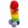 Плюшен пенис - 30 cm - дъга