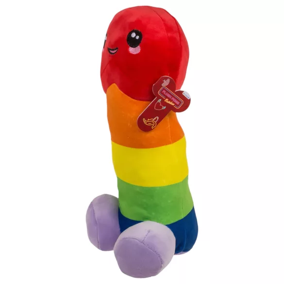 Плюшен пенис - 30 cm - дъга