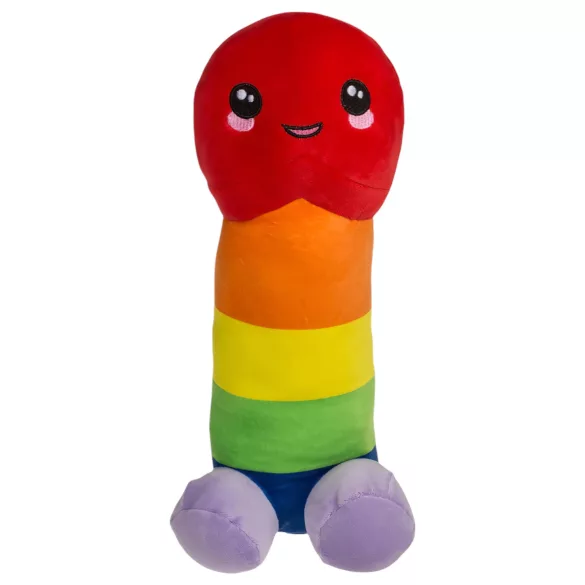 Плюшен пенис - 30 cm - дъга