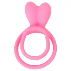   Pulselock Cocktura - заешки двоен пръстен за пенис (розов)