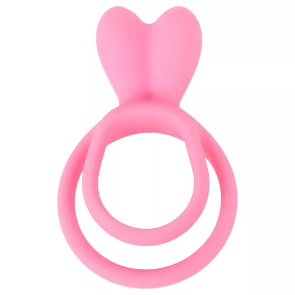 Pulselock Cocktura - заешки двоен пръстен за пенис (розов)