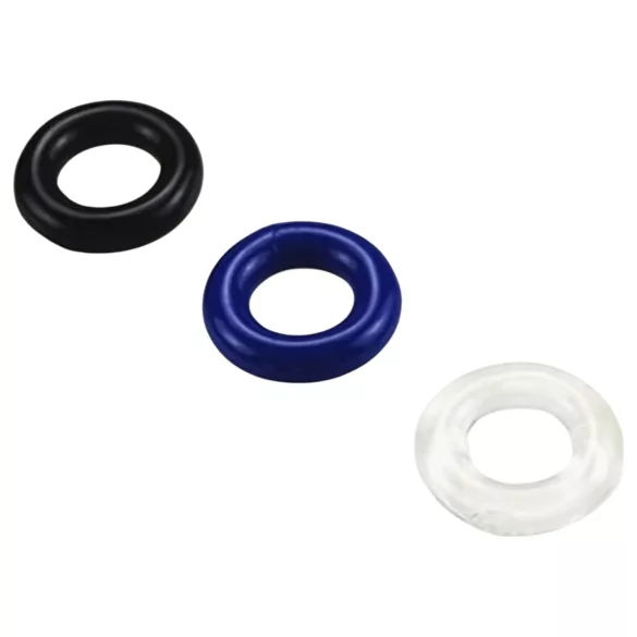 Pulselock Cirkl - комплект от TPE пръстени за пенис, 3 бр. (смесени цветове)