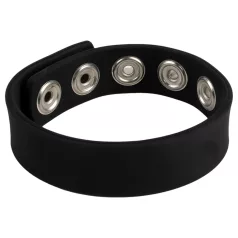  Pulselock Forge - регулируем силиконов пенис ринг с копче (черен) - 228 мм