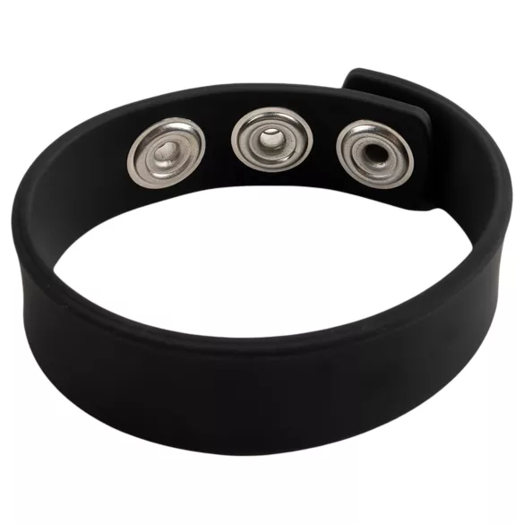 Pulselock Forge - регулируем силиконов пенис пръстен с копче (черен) - 200 мм