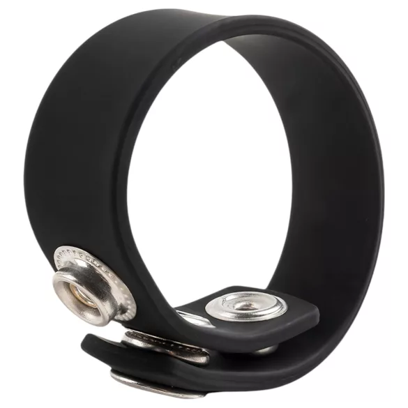 Pulselock Forge - регулируем силиконов пенис пръстен с копче (черен) - 200 мм