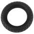 Pulselock Forge - силиконов пенис пръстен с шарка на обръч (черен) - 35 мм