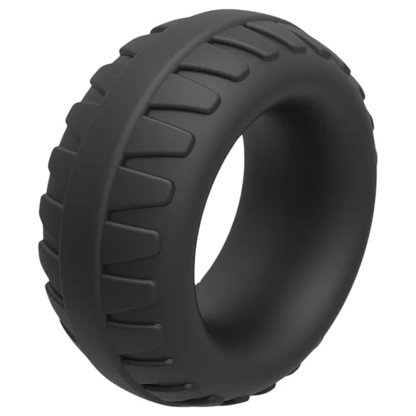 Pulselock Oak - екстра дебел силиконов пенис ринг (черен) - 40 мм