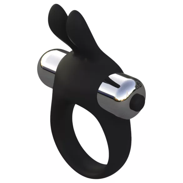 Pulselock Vantr - вибриращ пенис пръстен с ушички (черен) - 30 мм