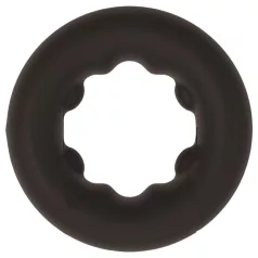   Pulselock Cocktura - силиконов пенисен пръстен на точки (черен) - 27 mm
