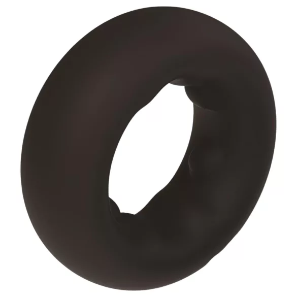 Pulselock Cocktura - силиконов пенисен пръстен на точки (черен) - 27 mm