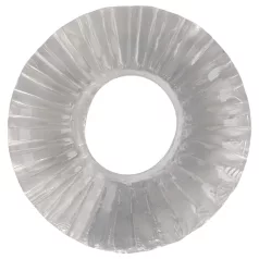   Pulselock Cocktura - оребрен пенис пръстен от TPE (прозрачен) - 19 мм