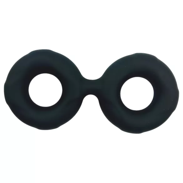 Pulselock Taur - двоен пръстен за пенис и тестиси (черен) - 25 мм