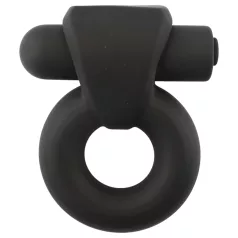   Pulselock Vantr - вибриращ пенис и тестикуларен пръстен с акумулаторна батерия (черен) - 25 мм