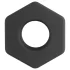 Pulselock Forge - силиконов пенис пръстен във форма на гайка (черен) - 22 мм