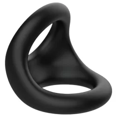   Pulselock Taur - контурен пръстен за пенис и тестиси (черен)