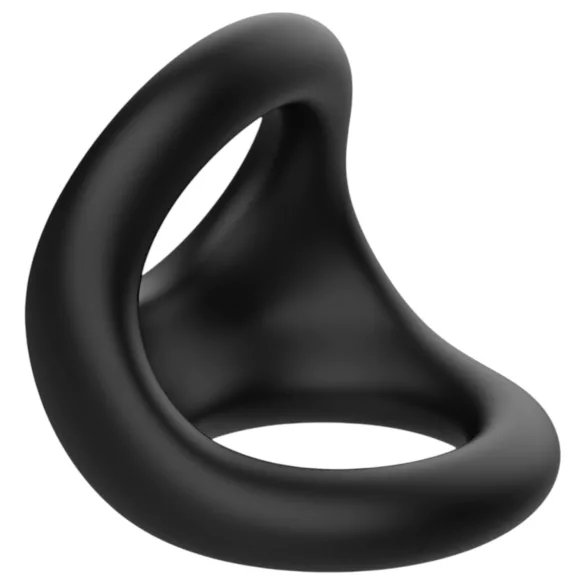 Pulselock Taur - контурен пръстен за пенис и тестиси (черен)