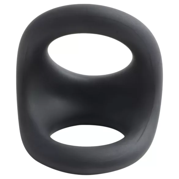 Pulselock Taur - контурен пръстен за пенис и тестиси (черен)