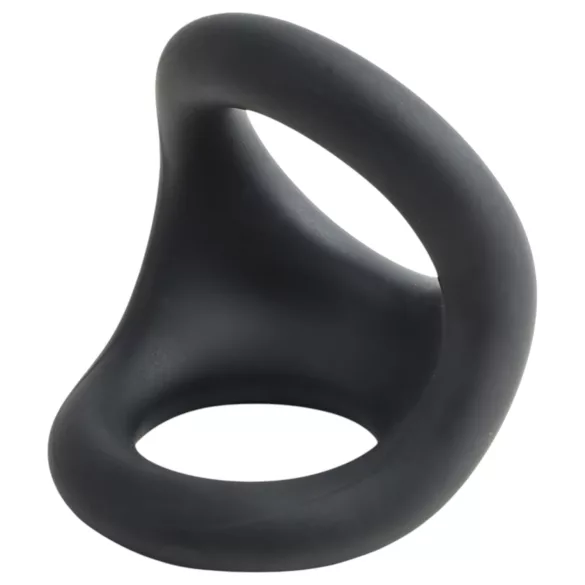 Pulselock Taur - контурен пръстен за пенис и тестиси (черен)