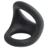 Pulselock Taur - контурен пръстен за пенис и тестиси (черен)