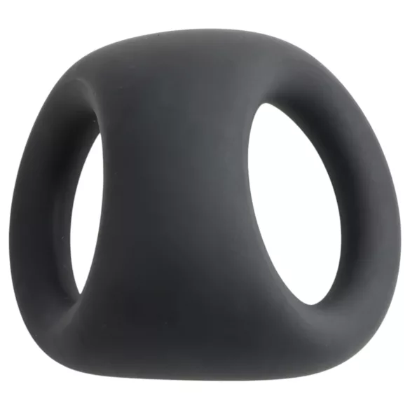 Pulselock Taur - контурен пръстен за пенис и тестиси (черен)