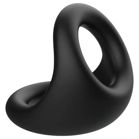 Pulselock Taur - контурен пръстен за пенис и тестиси (черен)