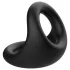 Pulselock Taur - контурен пръстен за пенис и тестиси (черен)
