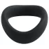 Pulselock Cocktura - усукана силиконова ерекционна халка (черна) - 5 см