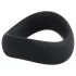 Pulselock Cocktura - усукана силиконова ерекционна халка (черна) - 5 см