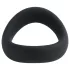 Pulselock Cocktura - усукана силиконова ерекционна халка (черна) - 5 см