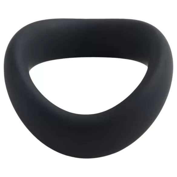 Pulselock Cocktura - усукан силиконов пенис пръстен (черен) - 50 мм
