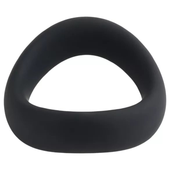 Pulselock Cocktura - усукан силиконов пенис пръстен (черен) - 50 мм