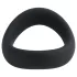 Pulselock Cocktura - усукан силиконов пенис пръстен (черен) - 50 мм