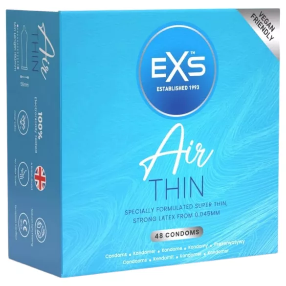 EXS - тънки латексови презервативи - 48 броя