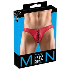   Svenjoyment - мъжки боксерки с връзки - черен/червен - M