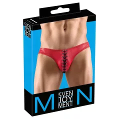   Svenjoyment - мъжки боксерки с връзки - черен/червен - M