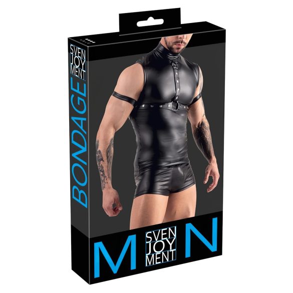 Svenjoyment мъжки топ без ръкави и пристегнат бюст (черен) - L