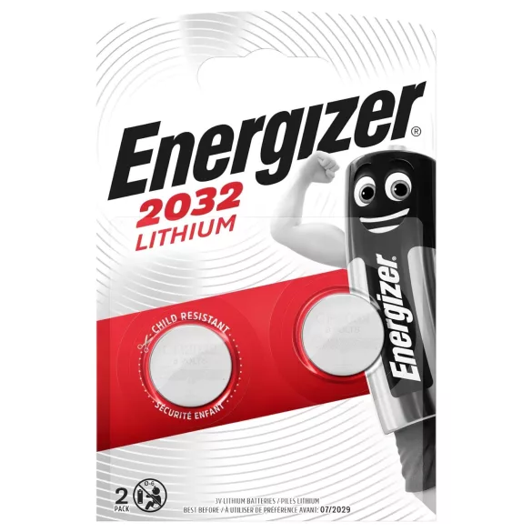 Energizer - батерия тип копче - CR2032 - 2 броя