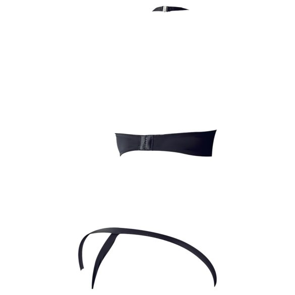 Cottelli - комплект сутиен с метални халки - черен - 85B/L