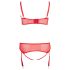 Cottelli Plus Size - Вариативно бельо дуо (червено) - 90E/XL