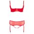 Cottelli Plus Size - Вариативно бельо дуо (червено) - 90E/XL