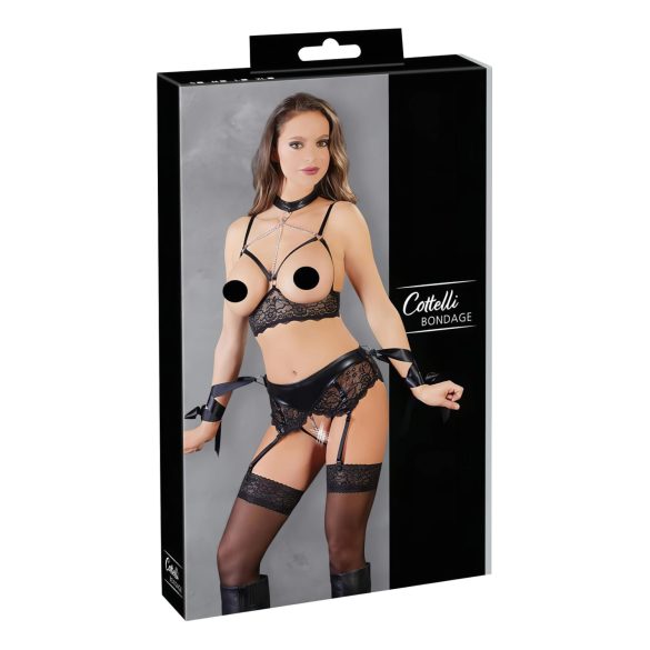 Cottelli Bondage - дантелен комплект (5 части)