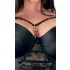 Cottelli Plus Size - дантелен сутиен с презрамки (черен)