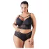 Cottelli Plus Size - дантелен сутиен с презрамки (черен) - 85E