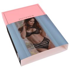   Petite Noir Exclusive - черен раиран комплект сутиен