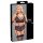 Cottelli Bondage Plus Size - дантелен комплект сутиен (черен) - 4XL