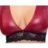 Cottelli Bondage Plus Size - комплект червено дантелено бельо
